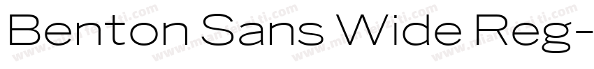 Benton Sans Wide Reg字体转换